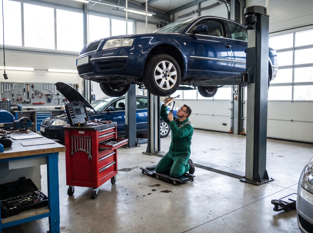 Auto in der Werkstatt